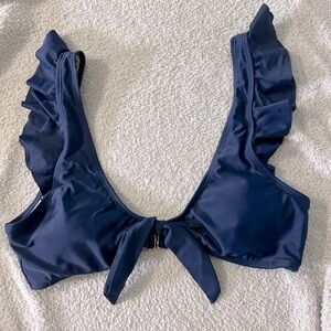 Ruffle sleeve bikini top